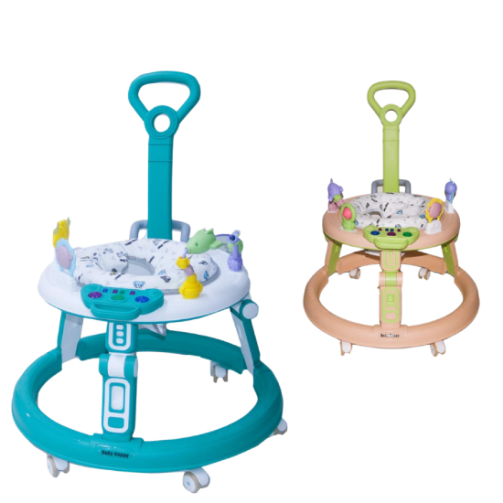 صورة مشاية أطفال مع ذراع دفع وصوت